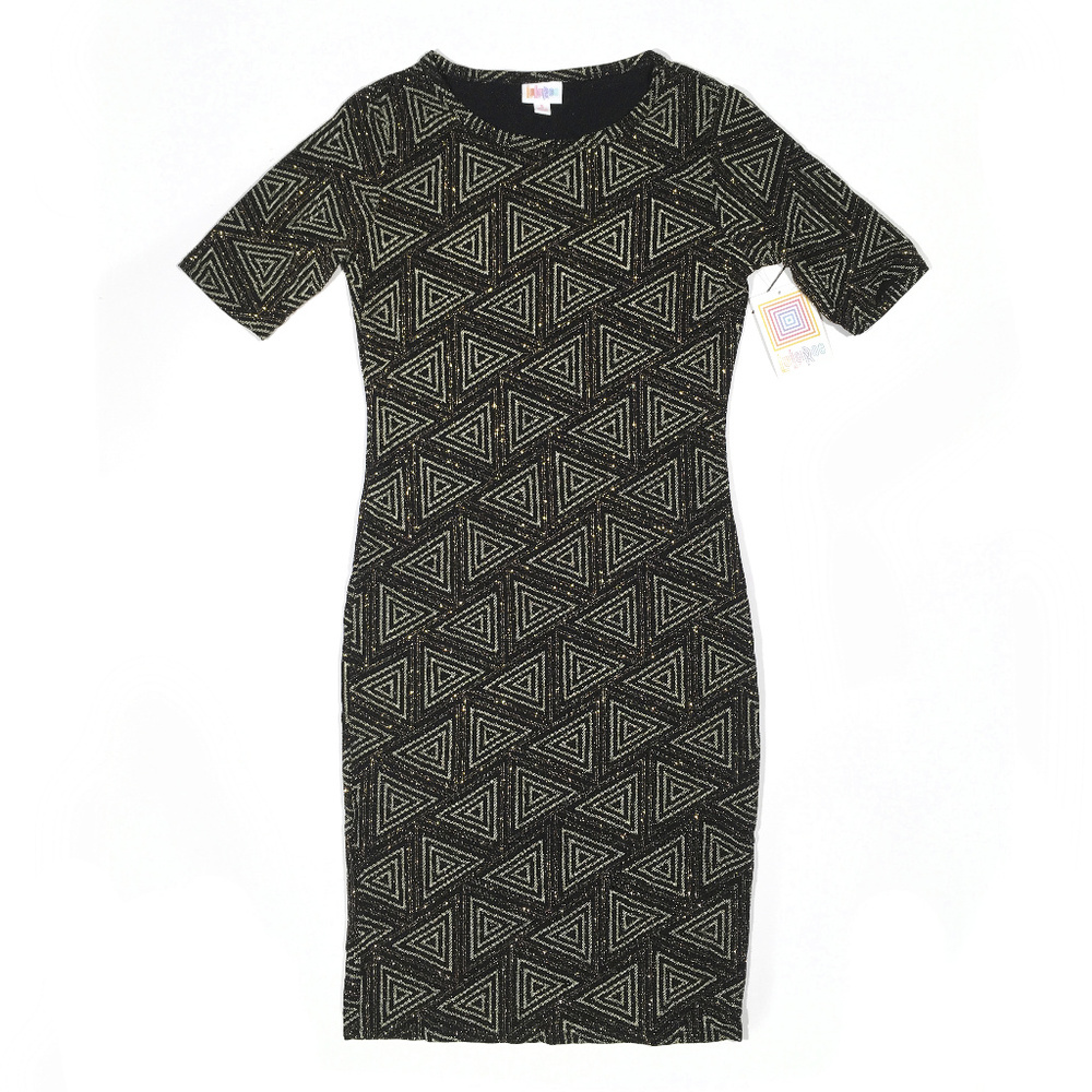 NWT Black, Gold Elegant Julia Dress Lularoe